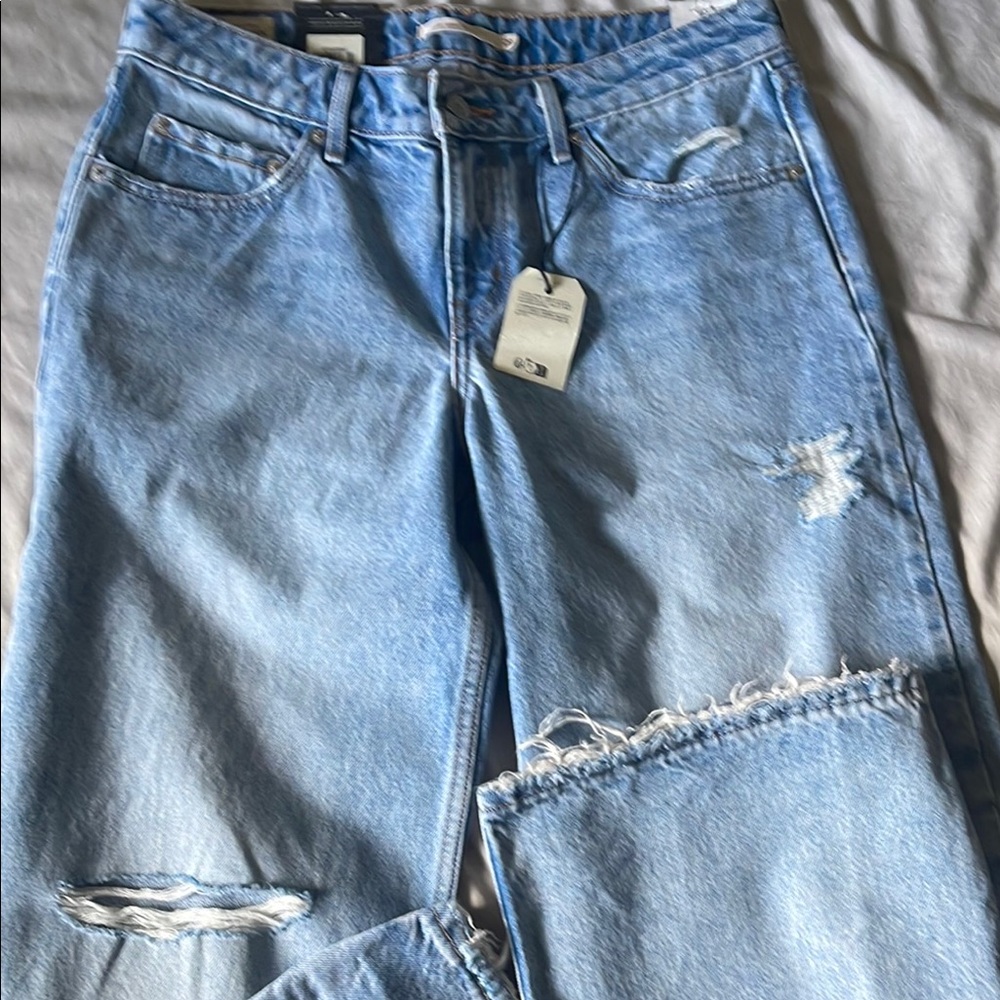 Levi's Distressed Jeans low loose relaxed straight leg
